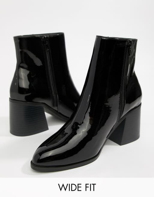 London Rebel ‒Ankle-Boot mit Blockabsatz in weiter Passform