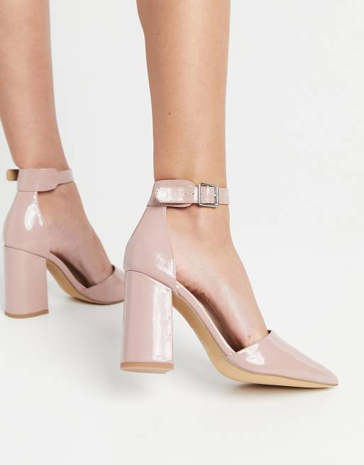 Block heel shoes 2025 with ankle strap