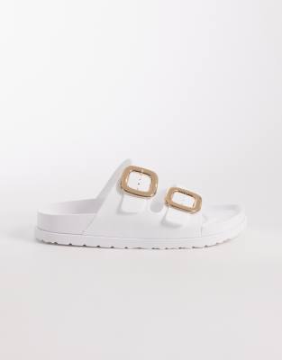 Astra - Sandales à double boucle - Blanc 37