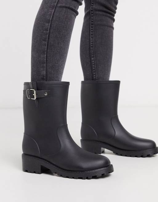 London Rebel biker welly boots | ASOS