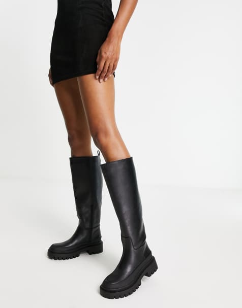 London Rebel - Bottes chunky à enfiler - Noir - view 1
