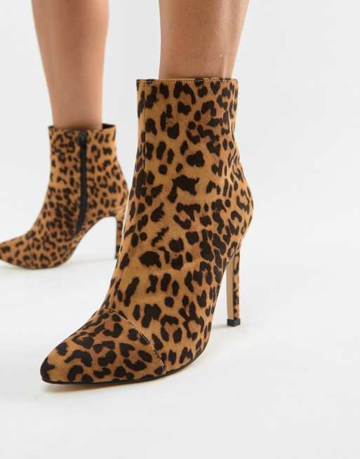 Bottines store motif leopard