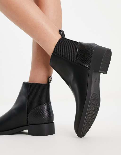 London Rebel - Bottines Chelsea - Noir, 4 de 4