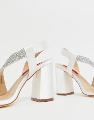 london rebel barely there block heel sandal