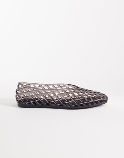 London Rebel cageed ballet in black smoke jelly - view 1