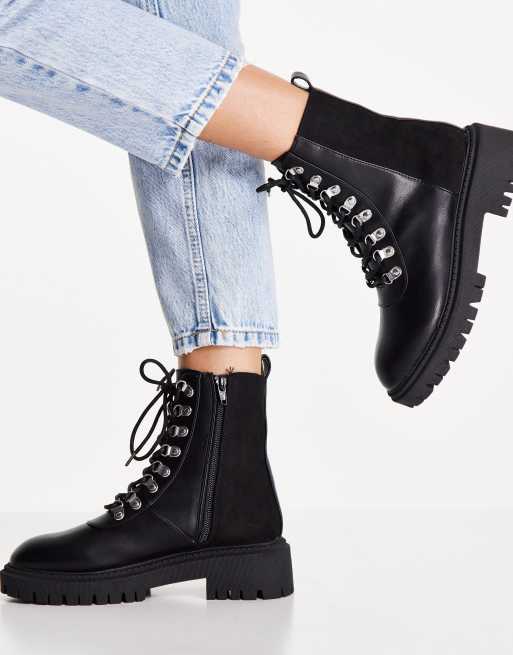 London rebel best sale lace up boots