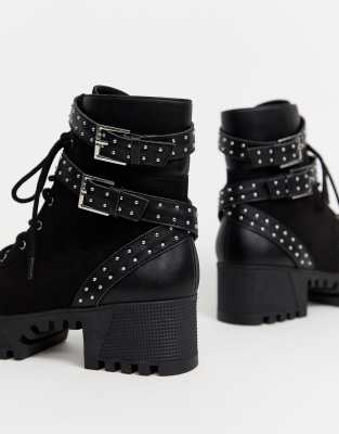 london rebel lace up boots