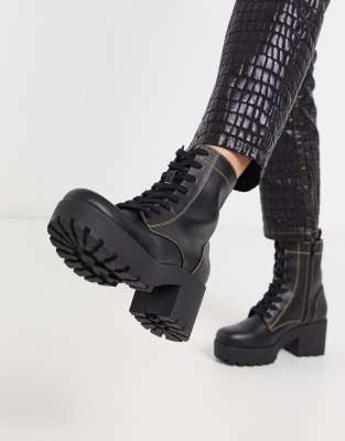 chunky military boots