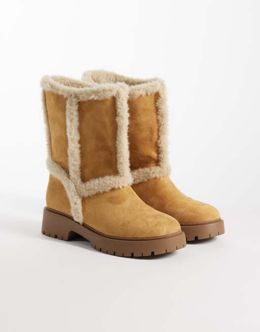 London Rebel cozy ankle boots in chestnut, 2 of 4