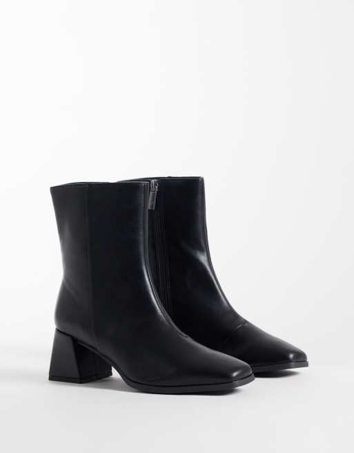 London Rebel Delta mid ankle boots in black, 2 of 4