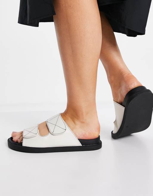 Womens off hot sale white sliders