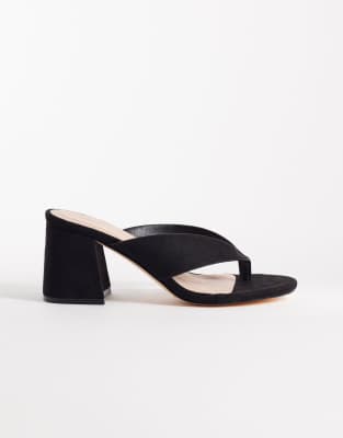  Elle heeled thong sandal  micro