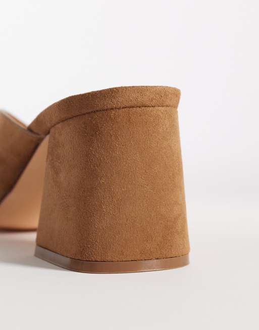 London Rebel - Elle - Tongs à talon - Moka, 4 de 4