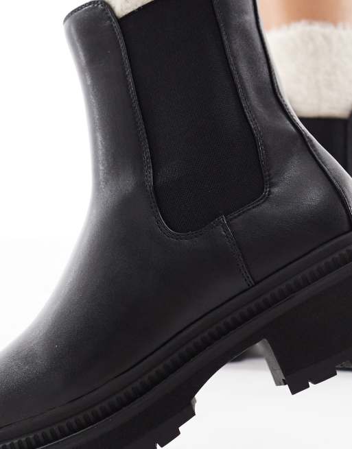 London Rebel – Emma – Chelsea-Stiefel mit dicker Sohle in Schwarz, 3 von 4