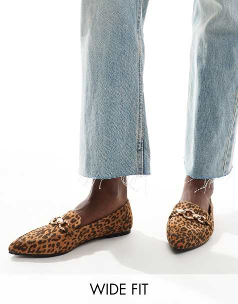 London Rebel - Felicity - Ballerine a punta leopardate a pianta larga - view 1