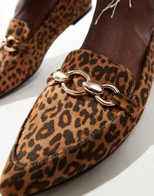 Ballerine leopardate a punta shop