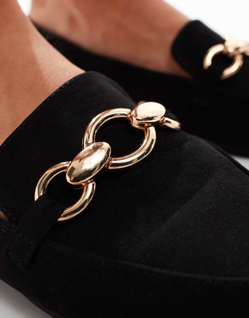London Rebel Felicity pointed flat shoes in black , 3 of 4