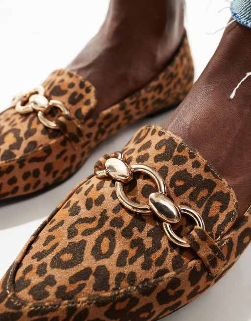 London Rebel Felicity pointed flat shoes in leopard , 4 of 4