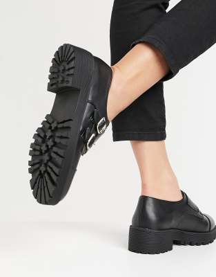 London Rebel - Gespschoenen met dikke zool | ASOS