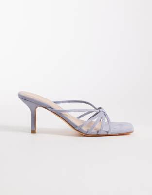 London Rebel Gracie Heeled Sandals In Blue