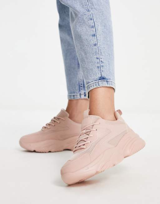London Rebel - Hardloopschoenen met dikke zool in roze