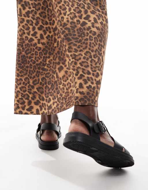 London Rebel – Hattie – Riemensandalen in Schwarz, 4 von 4