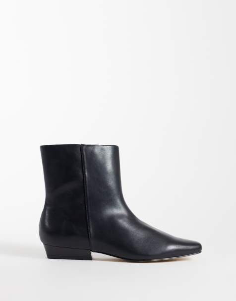 London Rebel Ida refined ankle boots in black - view 1