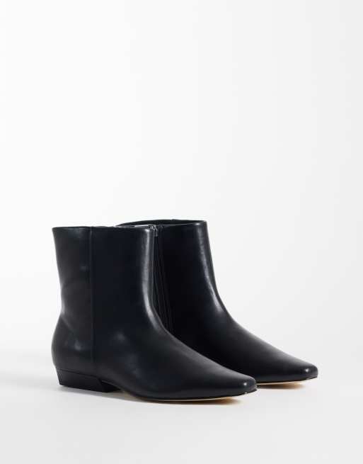 London Rebel Ida refined ankle boots in black, 2 of 4