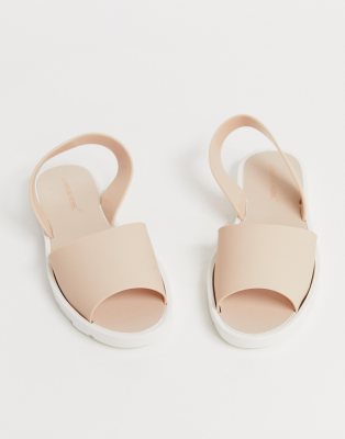 London Rebel jelly sandals-Beige