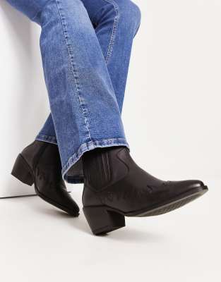 Mens western hot sale ankle boots