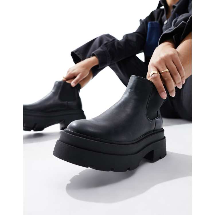 London rebel metal insert heel low heel chelsea boot sales