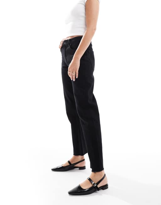 London Rebel Luna slingback pointed toe flats in black, 4 of 4