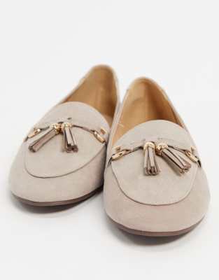 taupe loafers