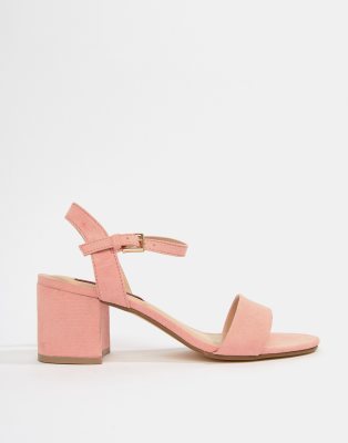 london rebel mid block heeled shoes