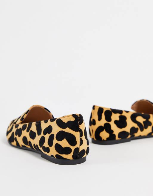 London Rebel - Mocassini a punta con stampa leopardata, 2 di 4