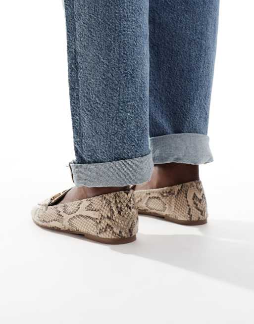 London Rebel - Nori - Chaussures plates avec mors - Imprimé serpent , 4 de 4