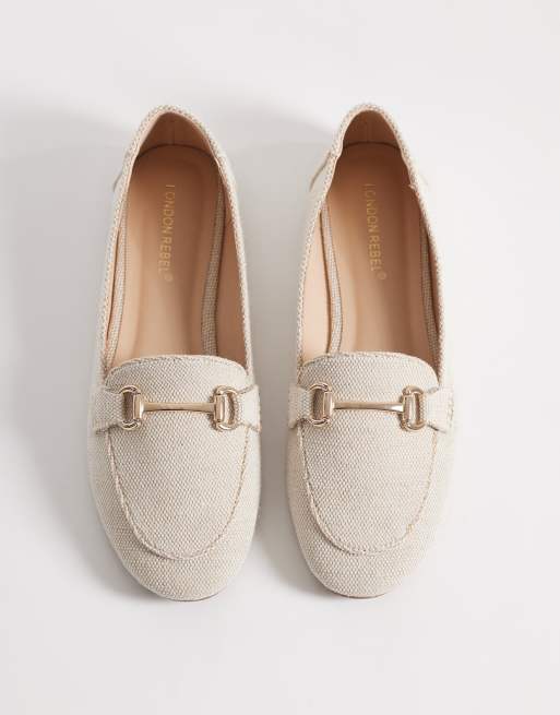 London Rebel - Nori - Mocassins à boucles - Naturel, 2 de 4