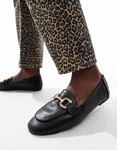 London Rebel - Nori - Scarpe basse a pianta larga nere con morsetto decorativo - view 1