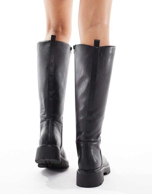 London Rebel - Olivia - Bottes montantes à semelle chunky - Noir, 2 de 4