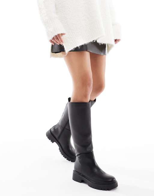 London Rebel - Olivia - Bottes montantes à semelle chunky - Noir, 4 de 4