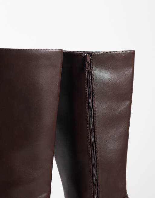 London Rebel - Paloma - Bottes cavalières élégantes - Marron, 3 de 4