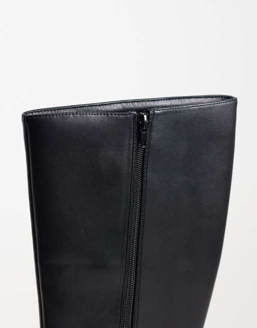 London Rebel Paloma refined riding boots in black, 4 of 4