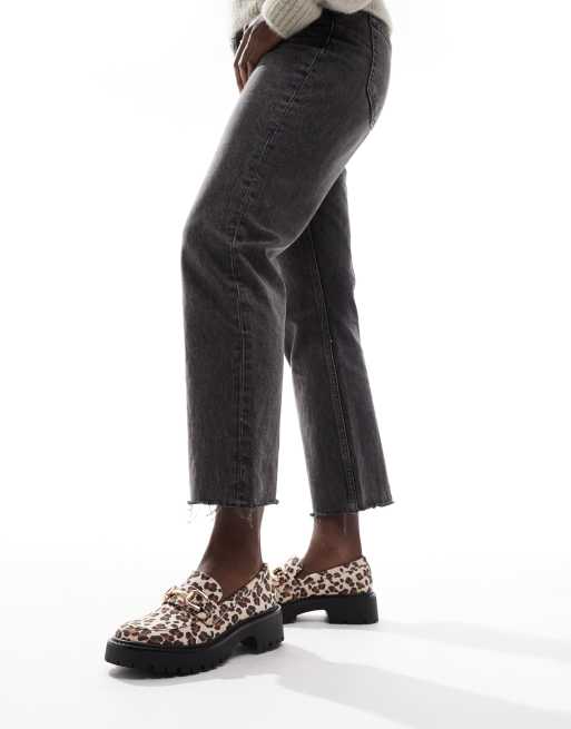 London Rebel - Perdy - Mocassins chunky avec détail métallique - Léopard, 3 de 4