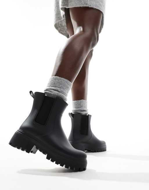 London Rebel - Phoebe - Bottines Chelsea chunky - Noir, 2 de 4