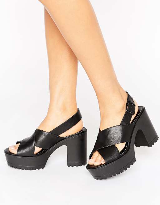 London Rebel Platform Unit Sandal | ASOS