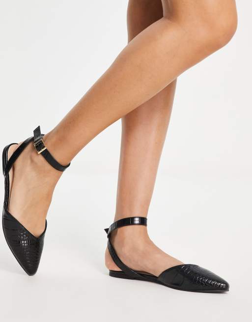 Ankle wrap cheap ballet flats