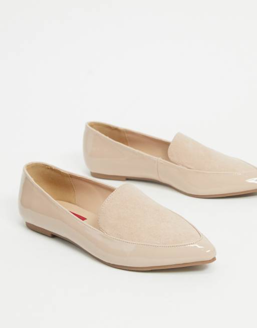 pointed loafer flats
