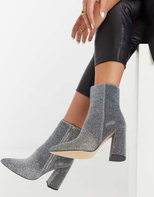 silver pointed boots