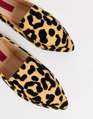 leopard loafers