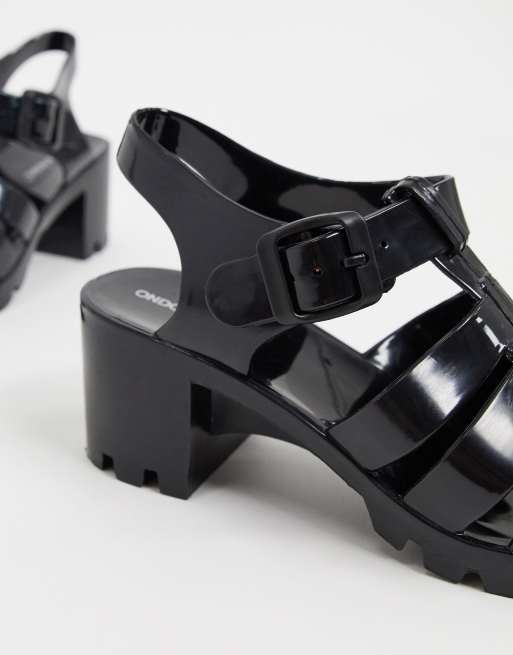 London Rebel - Scarpe in gomma con tacco, 2 di 4